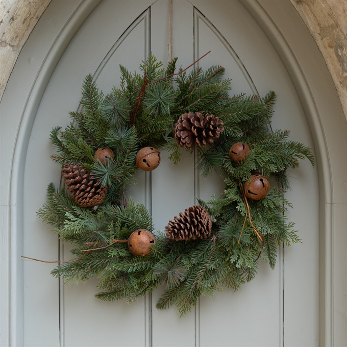 Duddington Rustic Wreath with Bells