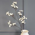 Faux White Winter Berry Stem