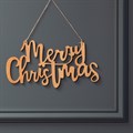 Hanging Wooden Merry Christmas Sign