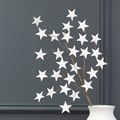 Wooden Star Spray - White