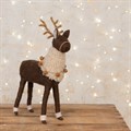 Felt Reindeer Figurine with Bells - Large