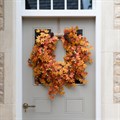 Autumn Maple Jute Wreath with Acorns